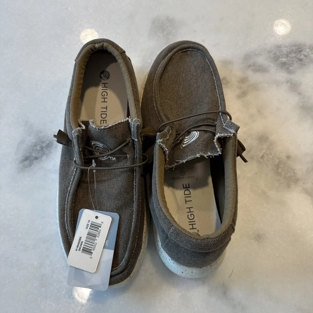 High Tide Cruisers Men's‎ Brown Slip On Shoes Size 10 New With Tags